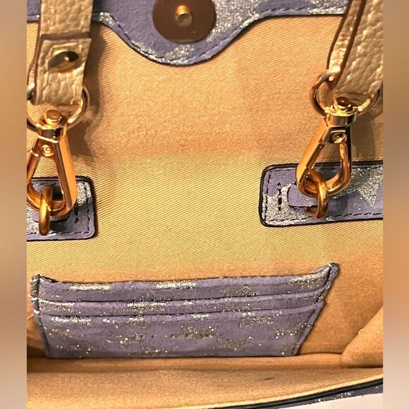 J.Crew Navy Star Clutch Gold Strap Crossbody Bag NWT - Picture 8 of 8
